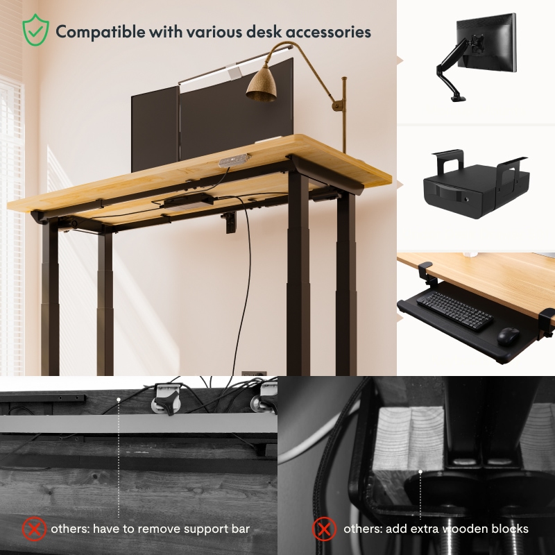 E7 Plus Four Leg Standing Desk | Flexispot